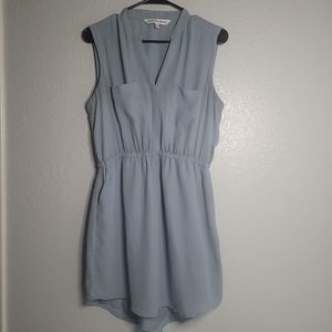 Cupcakes And Cashmere Slate Blue Dress Cutout Back Dress Womens Size Medium